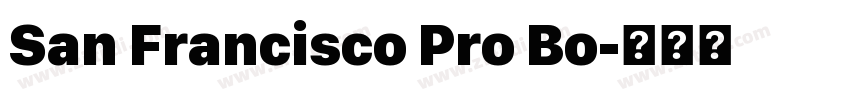 San Francisco Pro Bo字体转换 San Francisco Pro Bo字体转换
